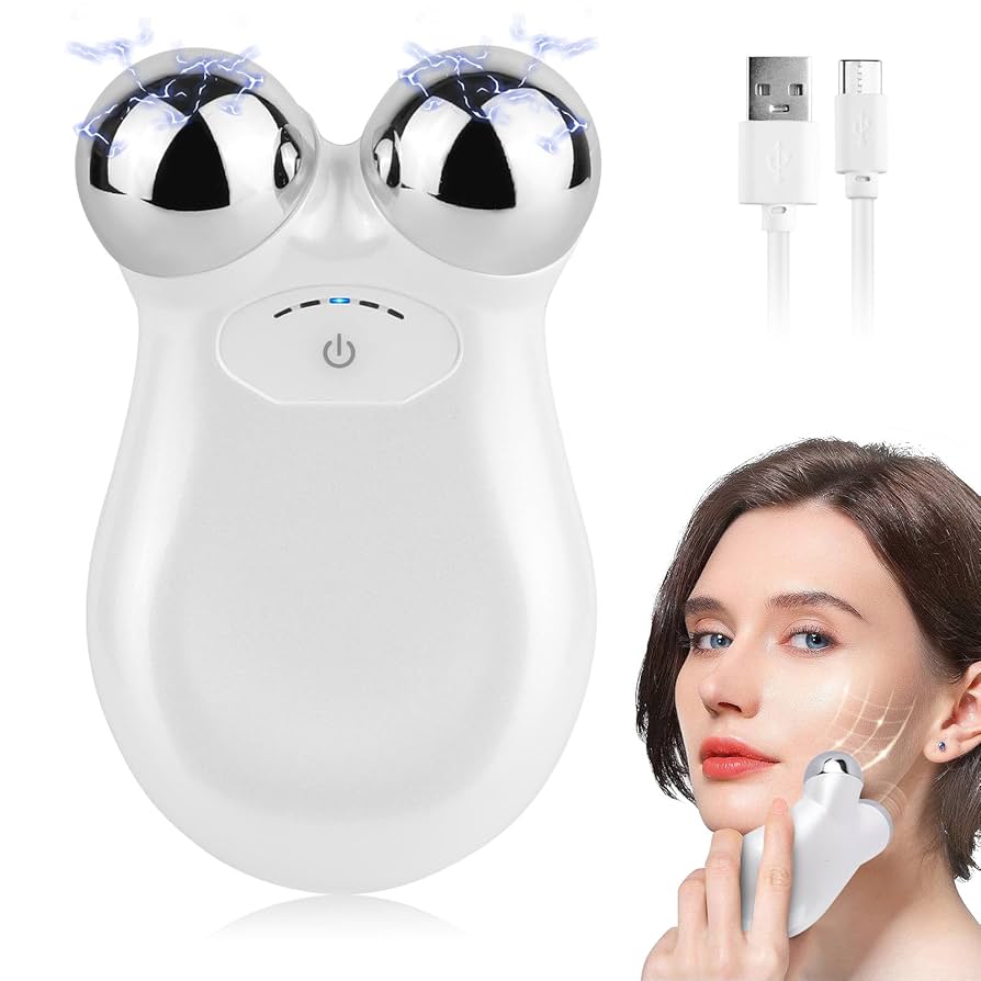 ボディ・フェイスケア Microcurrent Face Lifting Roller Microcurrent Face Device Roller, Facial Massager to Lift